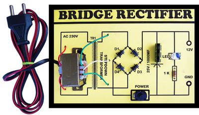 MVB Retail Paper Science Projects Bridge Rectifier Project, Yellow for School Projects Educational Electronic Hobby Kit