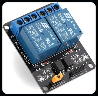 randd A-2-Channel 5V Relay Module With Optocoupler - Pack Of 1 Electronic Components Electronic Hobby Kit