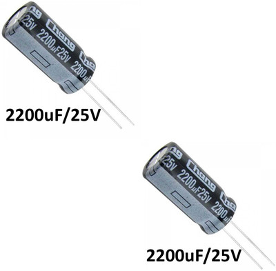 Flyrobo (2 Pcs) Pro3D 2200uf / 25v Electrolytic Capacitor Electronic Components Electronic Hobby Kit