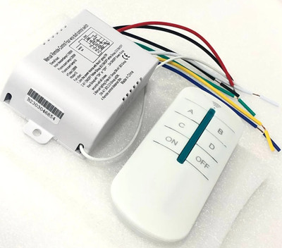3REE 4 Way ON/Off Wall Lamp Light RF Remote Control Switch Module Electronic Components Electronic Hobby Kit