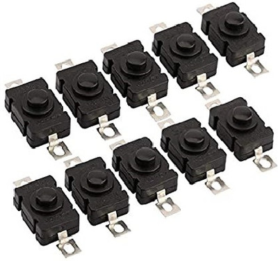 ERHIndia 10 Pcs Self Locking Push ON Push Off Switch Medical equipment Electronic Components Electronic Hobby Kit