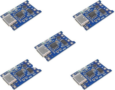 Universal Hub TP 4056 CType USB,18650 Lithium Battery Charging Module(PACK OF 5) Electronic Components Electronic Hobby Kit