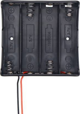 STEMFUSION 1PCS 4 cell 18650 3.7V BATTERY 4 SLOTS BATTERY HOLDER BOX WITH WIRE LEADS Electronic Components Electronic Hobby Kit