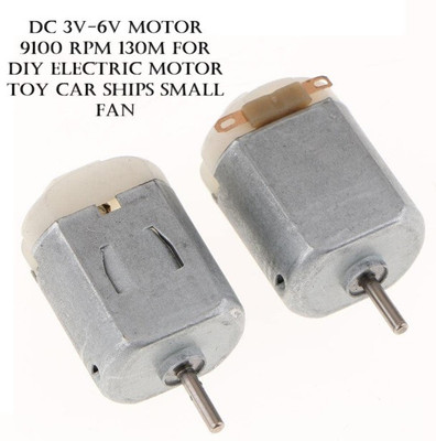 HouseOfCommon PACK OF 2 3V-6V High Torque 130 DC Motor for Toys, Cars and Project Work Motor Control Electronic Hobby Kit