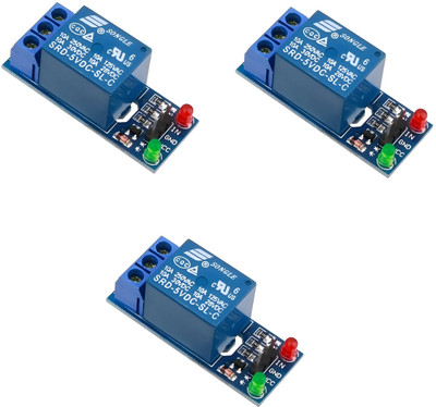 randd 3 Pcs 1 Channel 5V 10A Relay Control Board Module with Optocoupler Electronic Components Electronic Hobby Kit