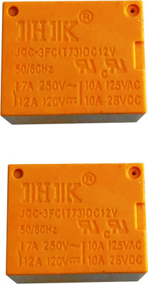 AVISRI 2 PIECES JQC-3FC(T73) 12V DC SPDT Relay Module Electronic Components Electronic Hobby Kit