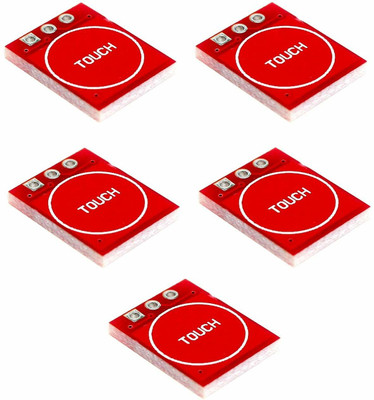 Cam cart TTP223 Touch Key Switch Module Touching Button Self-Locking/No-Locking Capacitive Switches Single Channel For DIY ( Pack of 5) Power Supply Electronic Hobby Kit
