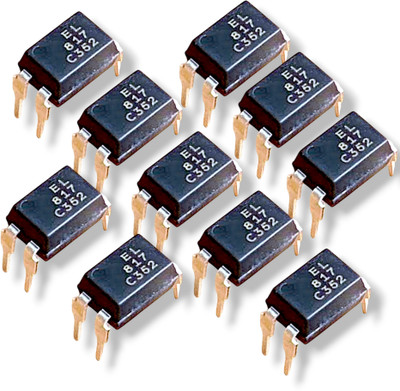 AVISRI 10 PIECES PC817 4-Pin Optocoupler Transistor Output Electronic Components Electronic Hobby Kit