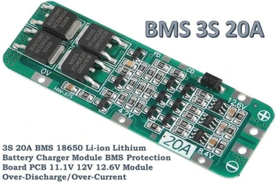 AVISRI 1 PCS BMS 3 Series 20A 12V 18650 Lithium Battery Protection Board(Pack of 1) Electronic Components Electronic Hobby Kit