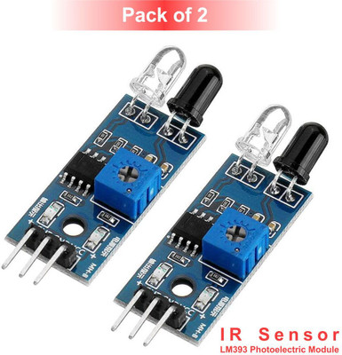 Scienticy LM393 IR Sensor Module Photoelectric obstacle avoidance Sensor (Pack of 2) Electronic Components Electronic Hobby Kit