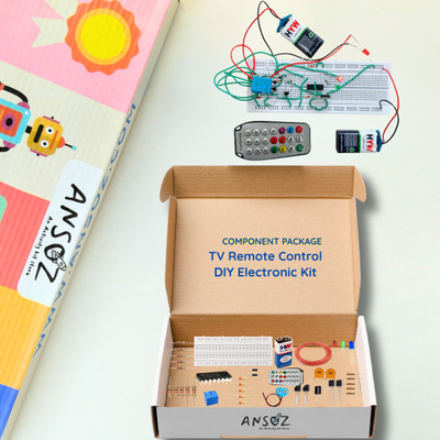 Ansoz DIY TV Remote Control Electronics Kit – for Students Electronic Components Electronic Hobby Kit