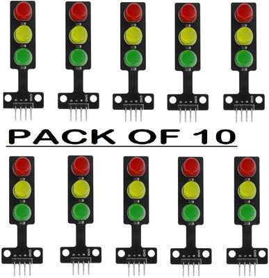 SG Flash PACK OF 10 Mini Traffic Light Display Module LED Traffic Timer Counter and Clock Electronic Hobby Kit