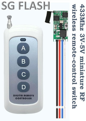 EASTRA 12V DC Remote Switch, 4 Way 1 Channel Wireless Switch Electronic Components Electronic Hobby Kit