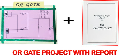 ONTEX ELECTRONICS OR LOGIC GATES PHYSICS INVESTIGATORY PROJECT WITH PRINTED REPORT Educational Electronic Hobby Kit