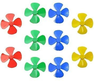 PADMAVATHI ENTERPRISES Mini Fan Plastic Dc Motor Propeller Mini Fan Blade 4 Wing Propeller Linear Motor