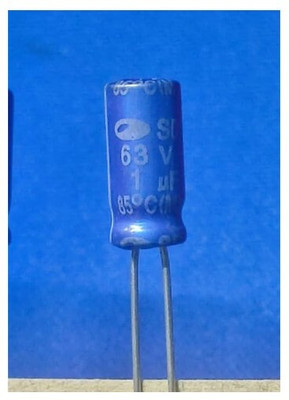 iBAT SOLUTIONS 1uF 63V SAMWHA Electrolytic Capacitor (Pack of 10) Electronic Components Electronic Hobby Kit