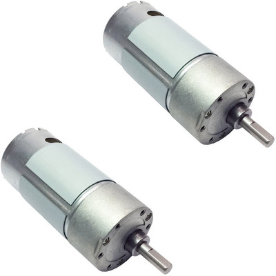 Roboway DC 12V 24V Gear Motor 15kg High Torque Gear Electric Motor 80RPM, JGB37-545 Motor Control Electronic Hobby Kit