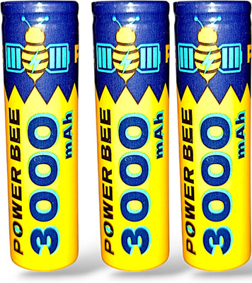 AVISRI 3 Pcs 3000mAh 18650 Li-Ion Rechargeable(Bare Cell)High Performance 3.7V Battery Alternative Energy Electronic Hobby Kit