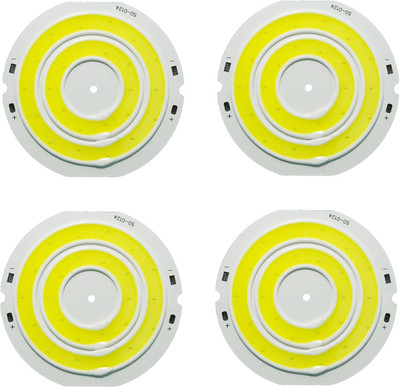 Ovicart Oviart 3.7v Round LED Strip 7 Watt Cob LED Chip Pack of 4 Electronic Components Electronic Hobby Kit