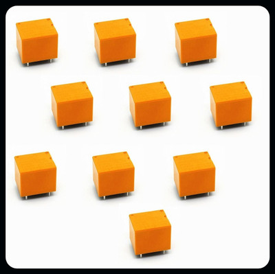 randd A-(Pack of 10) Mini 12V DC Power Relay SRD-12VDC-SL Electronic Components Electronic Hobby Kit
