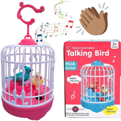 Tarak Talking Bird Toy for Kids | Interactive Toy & Repeat What You Said, Gift toys(Red)
