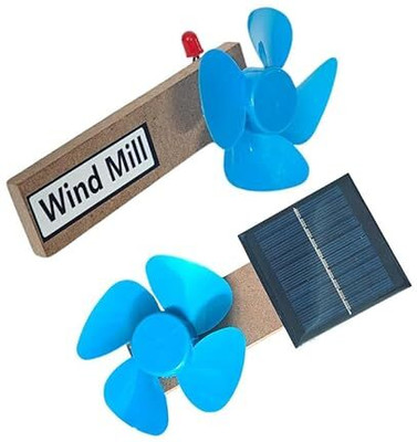 ERHIndia Wind Mill Solar Panel 6V Physics Kit Combo for School Kids Science Project Toy(Multicolor)