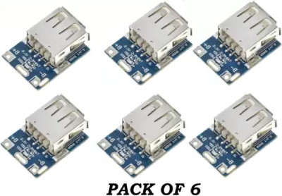 WHO 6pcs 5V Step-Up Power Module Lithium Battery Charging Protection Board Electronic Components Electronic Hobby Kit