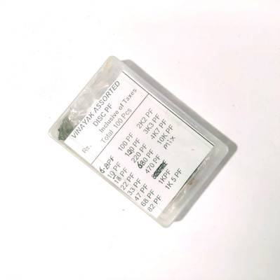 MIFRA ELECTRONICS 100 Pcs Capacitor Box (Ceramic Capacitor) Electronic Components Electronic Hobby Kit
