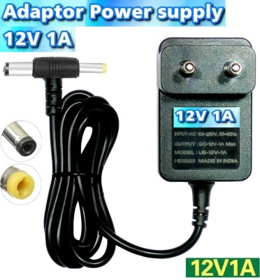 BALRAMA 12 Volt 1 Amp SMPS Metal Power Supply Transformer Adaptor Charger AC to DC 12v Combo Set