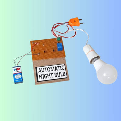 ERHIndia Night Lamp Science Project Working Model Kit Using LDR for School Kids Automatic Educational Electronic Hobby Kit