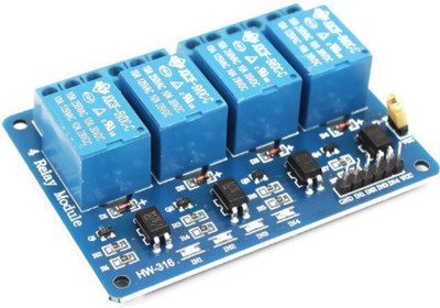 R&D New 4 Channel 5V Relay Module with Optocoupler for Arduino DSP PIC ARM Electronic Components Electronic Hobby Kit
