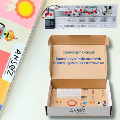 Ansoz Sound Level Indicator With Multi LED system DIY Electronic Kit Electronic Components Electronic Hobby Kit