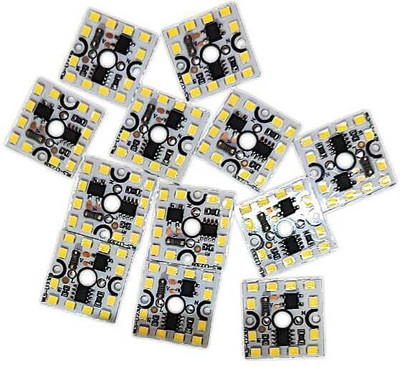 AVISRI 12 Pics 9 Watt SQUARE Direct On Board (DOB) LED Bulb Raw Material WHITE Color LED Module Electronic Hobby Kit