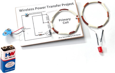 ERHIndia Wireless Power Transmission Project Mutual Induction for Class 12 Transfer Electronic Components Electronic Hobby Kit