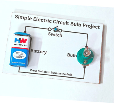 ERHIndia Simple Electric Circuit Class 6 7 8 Project Working Model DIY Kit Educational Electronic Hobby Kit