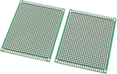R&D New 4 x 6 cm Universal PCB Prototype Board Double-Side -2pcs Electronic Components Electronic Hobby Kit