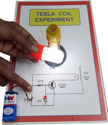 MELODY's A4 Size Tesla Coil Experiment Physics Science Working Model Educational Electronic Hobby Kit