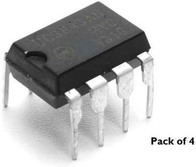 velotech UC3843 PWM IC (PULSE WIDTH MODULATION IC) Type DIP TO-220 8 PIN (Pack Of 4) Electronic Components Electronic Hobby Kit