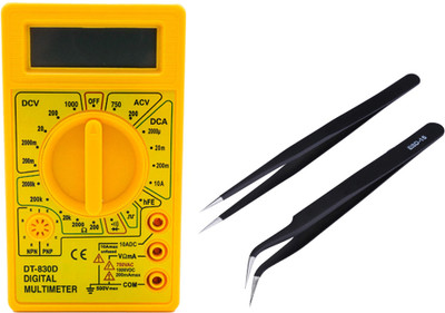 Crafts Haveli Networking Tool Kit Combo Multimeter & Anti Static Tweezer 2pc Power Supply Electronic Hobby Kit