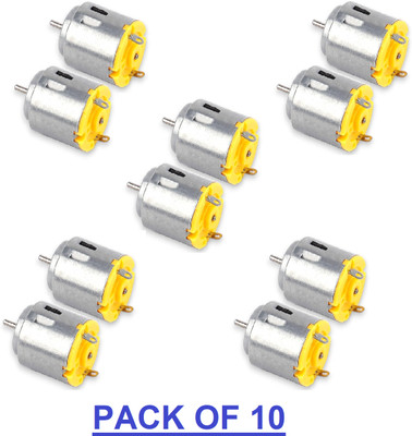 EASTRA PACK OF 10 DC 5V Motor for Programming Board DIY Smart Car Power Supply Electronic Hobby Kit