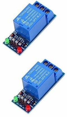 AVS COMPONENTS 2 Pcs 5V Single Channel Relay Module for Raspberry Arduino Avr Pic Low Level Trigger Electronic Components Electronic Hobby Kit