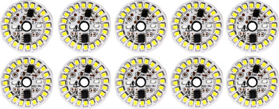 Wetrix (10 Pieces) 9 Watt Super Bright DOB MCPCB 20 SMD LED On Board Cool White Light Electronic Hobby Kit