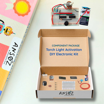 Ansoz DIY Torch Light Activated Alarm Kit – Hands-On Electronic Learning for Students Electronic Components Electronic Hobby Kit