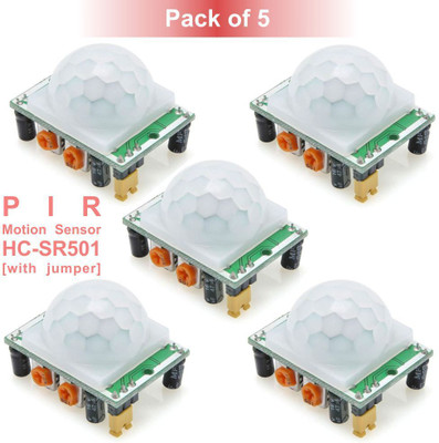Scienticy HC-SR501 PIR Motion Sensor Detector Module (Pack of 5) Electronic Components Electronic Hobby Kit