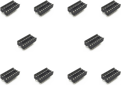 Flyrobo (10 Pcs) Pro3D 16 Pin DIP IC Socket Base Adaptor Electronic Components Electronic Hobby Kit