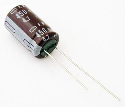 MIFRA ELECTRONICS 4.7uf 450v High Voltage Electrolytic Capacitor - 5pcs Electronic Components Electronic Hobby Kit