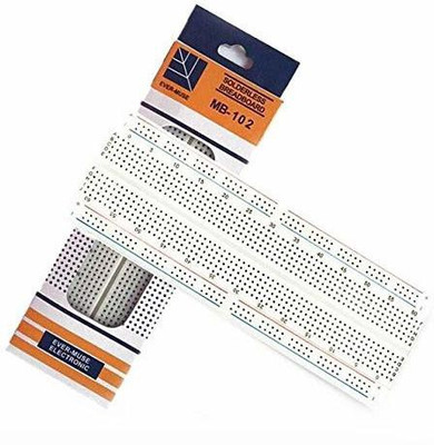 AUTO BOTIX 830 Point Solderless Protoboard MB-102 for Arduino (1 Piece) Electronic Components Electronic Hobby Kit