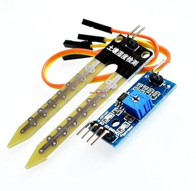 KNOWLEDGE KNOTS Soil Moisture Meter Testing Module, Soil Humidity Sensor, Water Sensor Electronic Components Electronic Hobby Kit