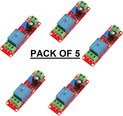 3REE PACK OF 5 DC 12V Delay Relay Shield NE555 Timer Switch Electronic Components Electronic Hobby Kit
