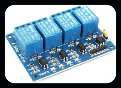 R&D New A-4 Channel 5V Relay Module with Optocoupler for Arduino DSP PIC ARM Electronic Components Electronic Hobby Kit